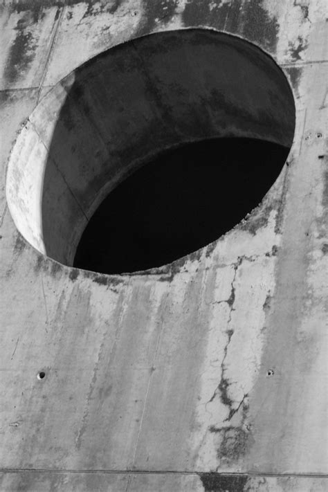 Free Images : black and white, hole, wall, column, concrete, circle, shape, hollow, monochrome ...
