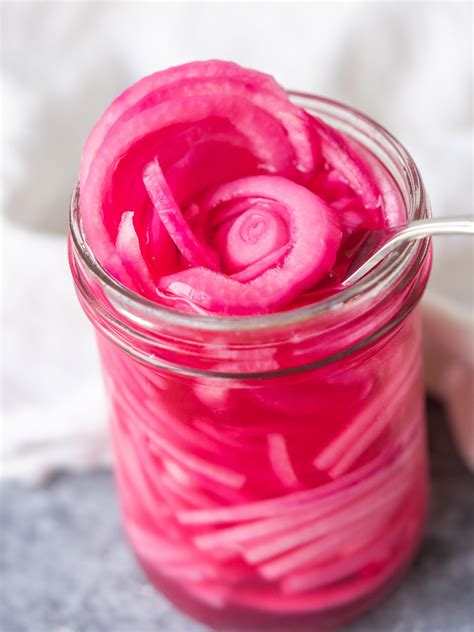 Easy Pickled Red Onions - Mad About Food