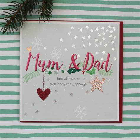 Mum And Dad Christmas Card By Molly Mae® | notonthehighstreet.com