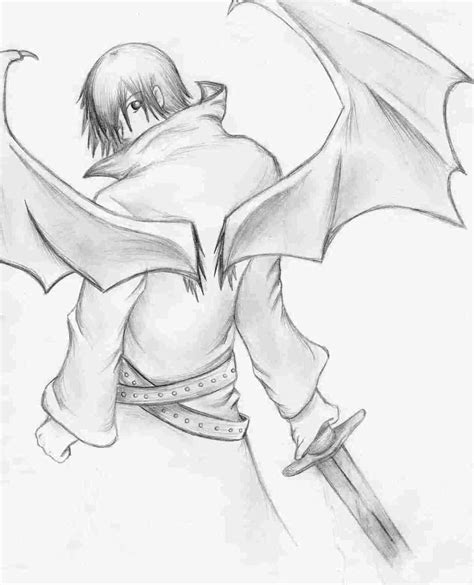 Demon Anime Drawings In Pencil