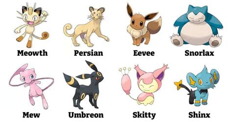 Meet the cute pokemon characters names And their unique abilities