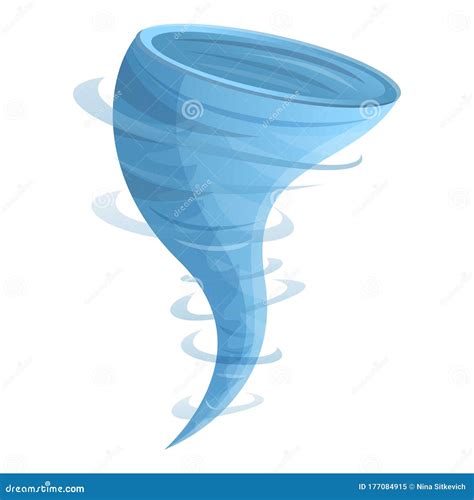 Whirlwind Tornado Icon, Cartoon Style Stock Vector - Illustration of power, speed: 177084915