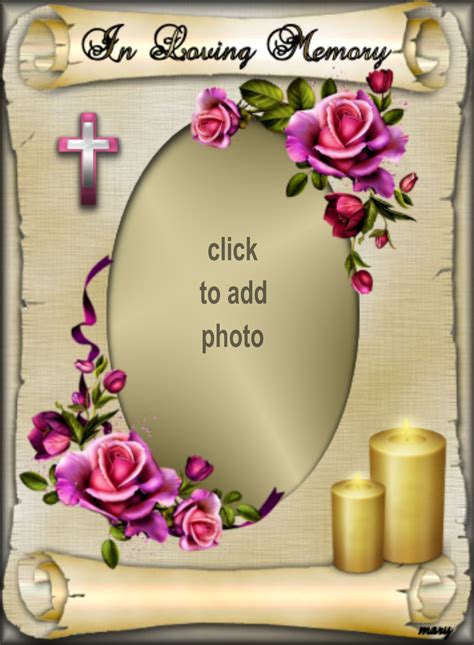 In Loving Memory Frames Borders