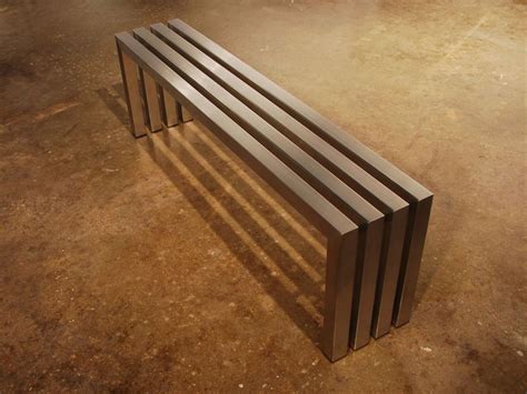 Linear Bench - Stainless Steel Modern Bench by Sarabi Studio ...