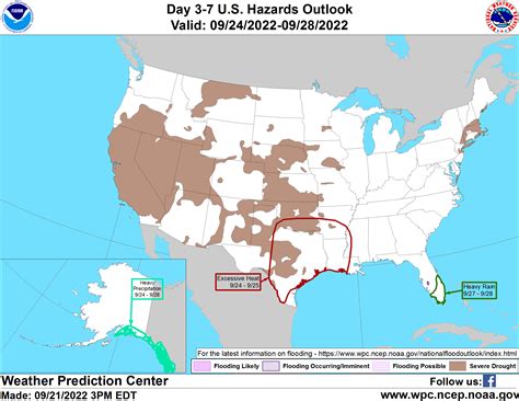 NWS Weather Prediction Center on Twitter: "An updated Day 3-7 Hazards ...