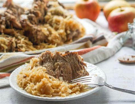 Instant Pot Pork Roast with Sauerkraut - Make in a Slow Cooker too!