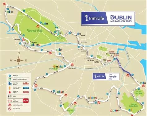 Dublin City Marathon 2023 route map - where it starts and what roads ...