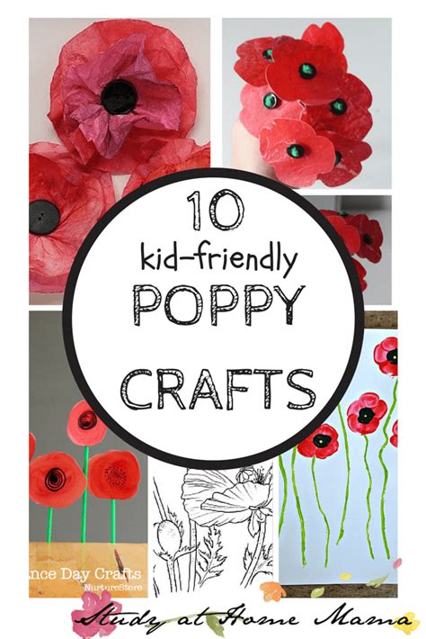 10 Poppy Crafts for Remembrance Day