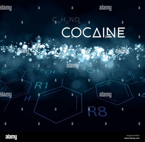 Cocaine powder with the chemical formula Stock Vector Art ...