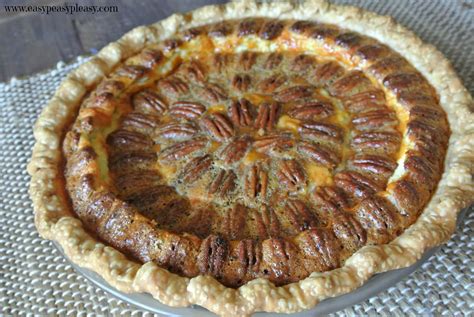 Caramel Pecan Cheesecake Pie - Easy Peasy Pleasy