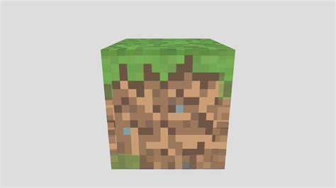 minecraft block dirt [grass ] - Download Free 3D model by BlueWolf7777 ...