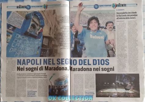 NEAPEL FUSSBALLMEISTER ITALIENS Nr. 3 Italien Sportzeitungen 05-05-2023 Maradona EUR 69,95 ...