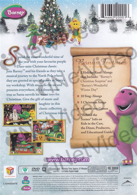 Barney - Night Before Christmas - The Movie on DVD Movie