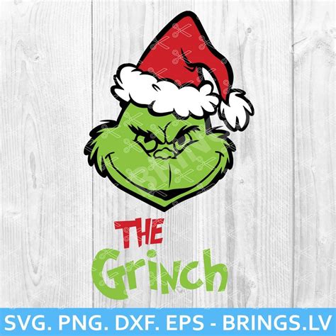 The Grinch SVG, PNG, Cut Files, Grinch Face SVG, Grinch Head SVG