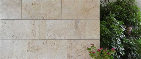 Beige Travertine Limestone Wall Cladding Veneer - Super Lightweight ...