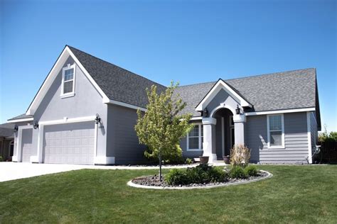 Gray House, White Trim | Gray house exterior, Exterior remodel, Grey houses