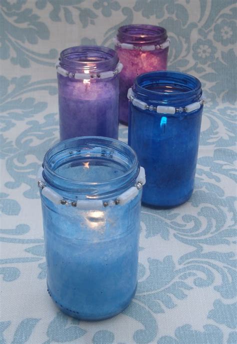 Festive Painted Glass Candle Jars: Simple and Stunning! - creative jewish mom