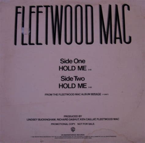 Fleetwood Mac - Hold Me (1982, Vinyl) | Discogs