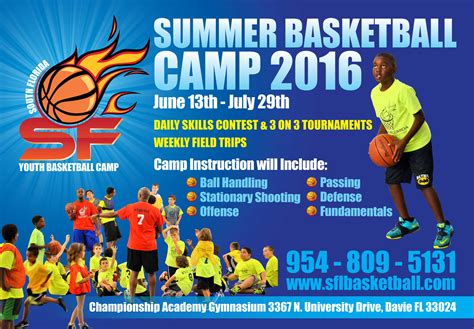 Summer Youth Basketball Camp - South Florida Youth Basketball League