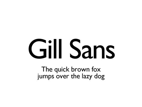 Gill Sans • FX-PM Blog | Fun Font Facts