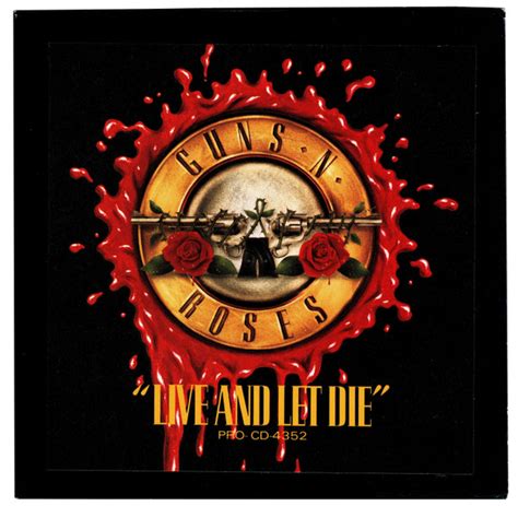 Guns N' Roses - Live And Let Die (1991, sticker version, CD) | Discogs