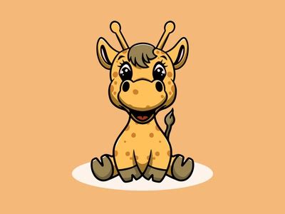 Cute Giraffe by Cubbone on Dribbble