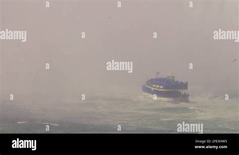 Niagara Falls Wet Boat Ride Stock Video Footage - Alamy