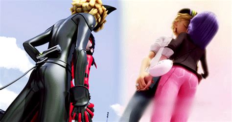 Ladybug and Chat Noir / Adrien and Marinette kiss parallels ...