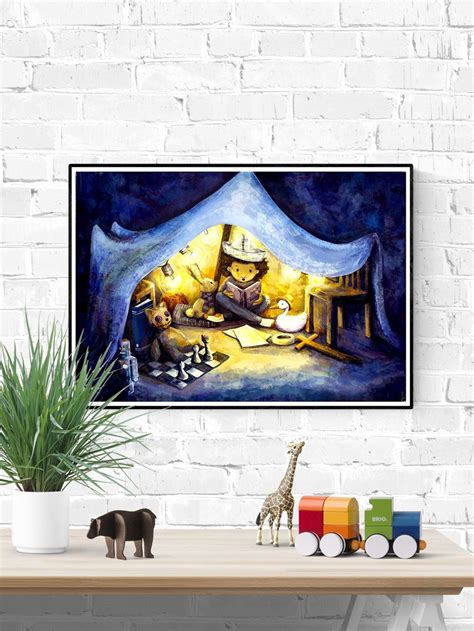 Night Time Stories - Kids Wall Art in 2022 | Art wall kids, Stories for kids, Wall art