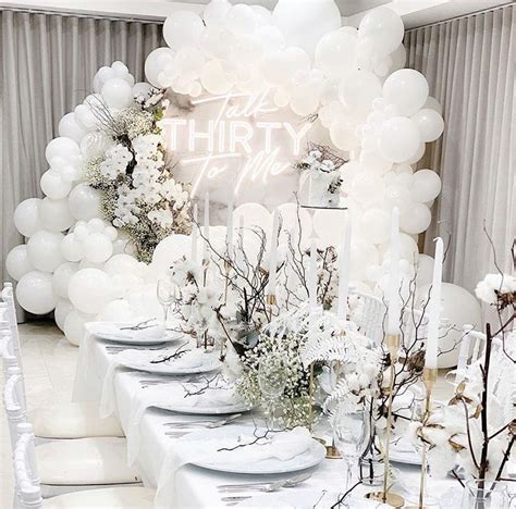 Elegant White Party Decorations