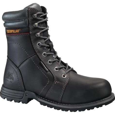 CAT Footwear Echo Women's Size 7-1/2M Black Waterproof Steel Toe Work Boots-P90899 - The Home Depot