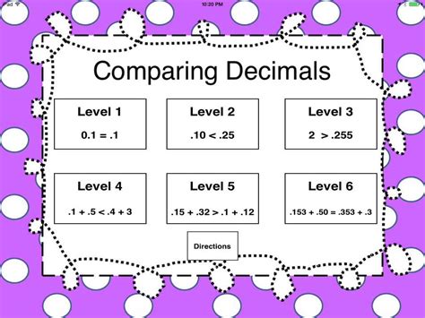 App Shopper: Comparing Decimals ~ Greater Than, Less Than, or Equal ...