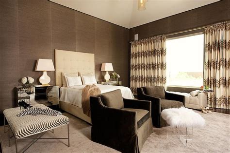 Cream and Brown Bedrooms - Contemporary - Bedroom