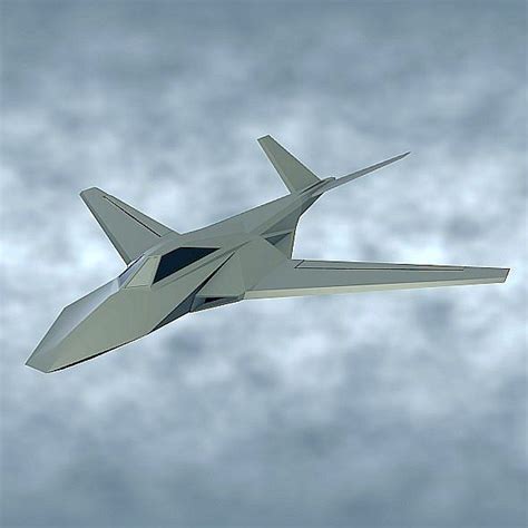 stealth aircraft concept 3D model | Stealth aircraft, Aircraft design ...