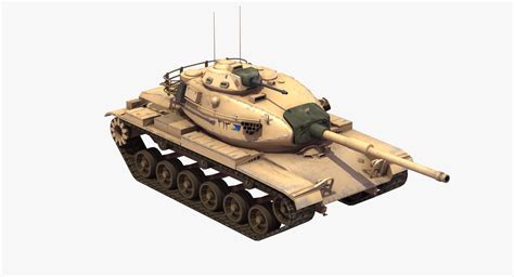 3d model m60a3 battle tank