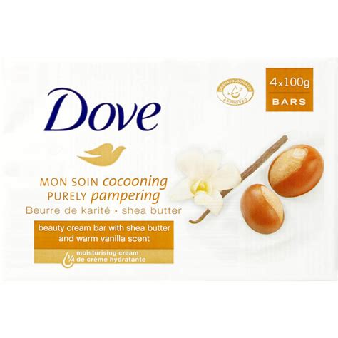 Dove Beauty Bar Shea Butter And Warm Vanilla 4pk | Woolworths