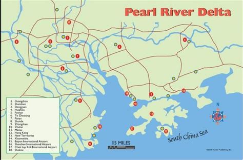 Pearl River Delta Tourist Map - Dongguan • mappery