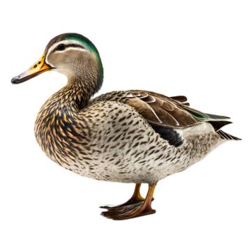 Duck Wild Animal Transparent On White Background, Duck, Poultry, Brute PNG Transparent Image and ...