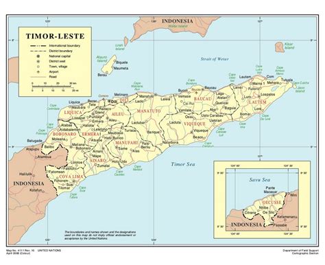 Maps of East Timor | Collection of maps of East Timor | Asia | Mapsland ...