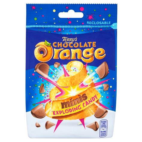 Terry's Chocolate Orange Minis Exploding Candy Chocolate Bag 125g ...