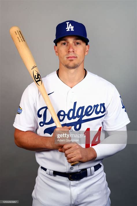 Enrique Hernandez of the Los Angeles Dodgers poses during Photo Day... | Los angeles dodgers ...