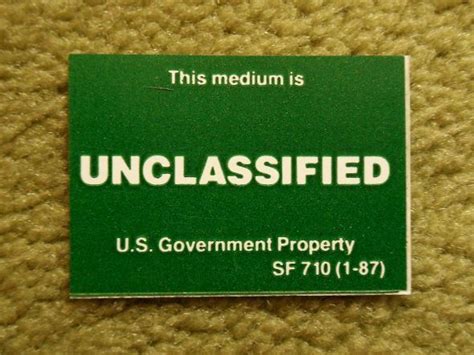 US Army Sticker Medium Unclassified Aufkleber – Reforger Military Store