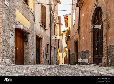 Malcesine on Lake Garda in Italy Stock Photo - Alamy