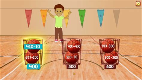 Starfall grade 2 math Using Place Value Part 1 (Shoot hoops) - YouTube