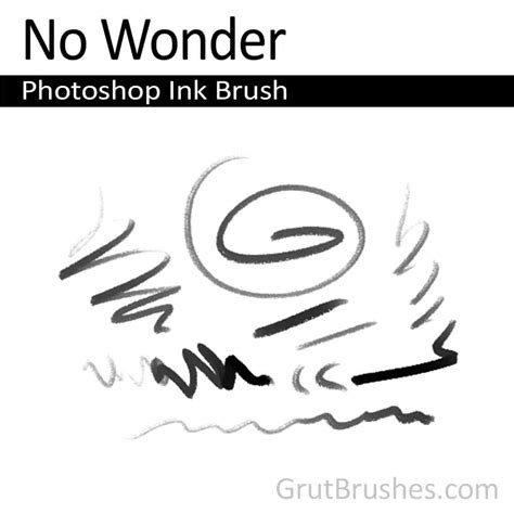 Photoshop Ink Brush - No Wonder - Grutbrushes.com