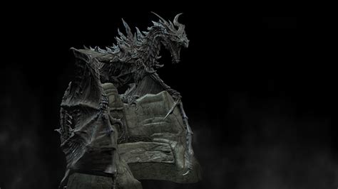 Alduin by saltso.deviantart.com on @deviantART Dead Dragon, Dragon Art, Elder Scrolls, Skyrim ...