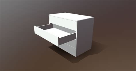 Animated Drawer Shelf 08 3D model animated | CGTrader