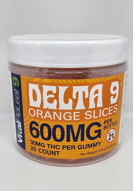 Compliant 600mg Delta 9 THC Orange Slices 20 count 30mg each - VitalReleaf