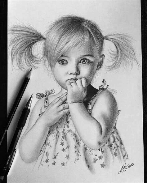 Pencil Sketch Drawing, Girl Drawing Sketches, Portrait Sketches, Pencil Art Drawings, Realistic ...
