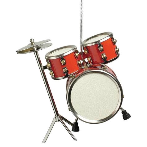 Red Drum Set Musical Instrument Christmas Ornament Decoration | Christmas decorations ornaments ...